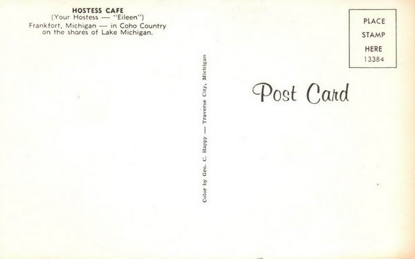 Hostess Cafe - Old Postcard Photo (newer photo)